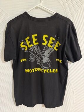See See Motorcycles Black Graphic Tee